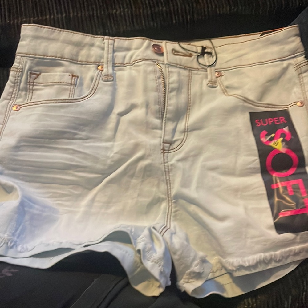 Light blue stretchy shorts